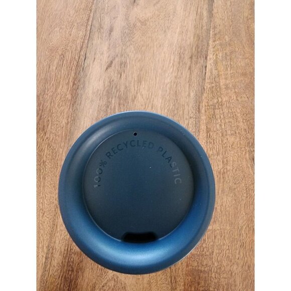 2022 Starbucks Siren Logo 16oz Blue Stainless Coffee Tumbler w/ Green Lid - Picture 4 of 6